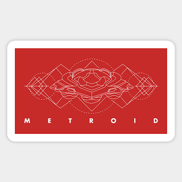 Samus' Ship - Geometric Sticker by JMADISON